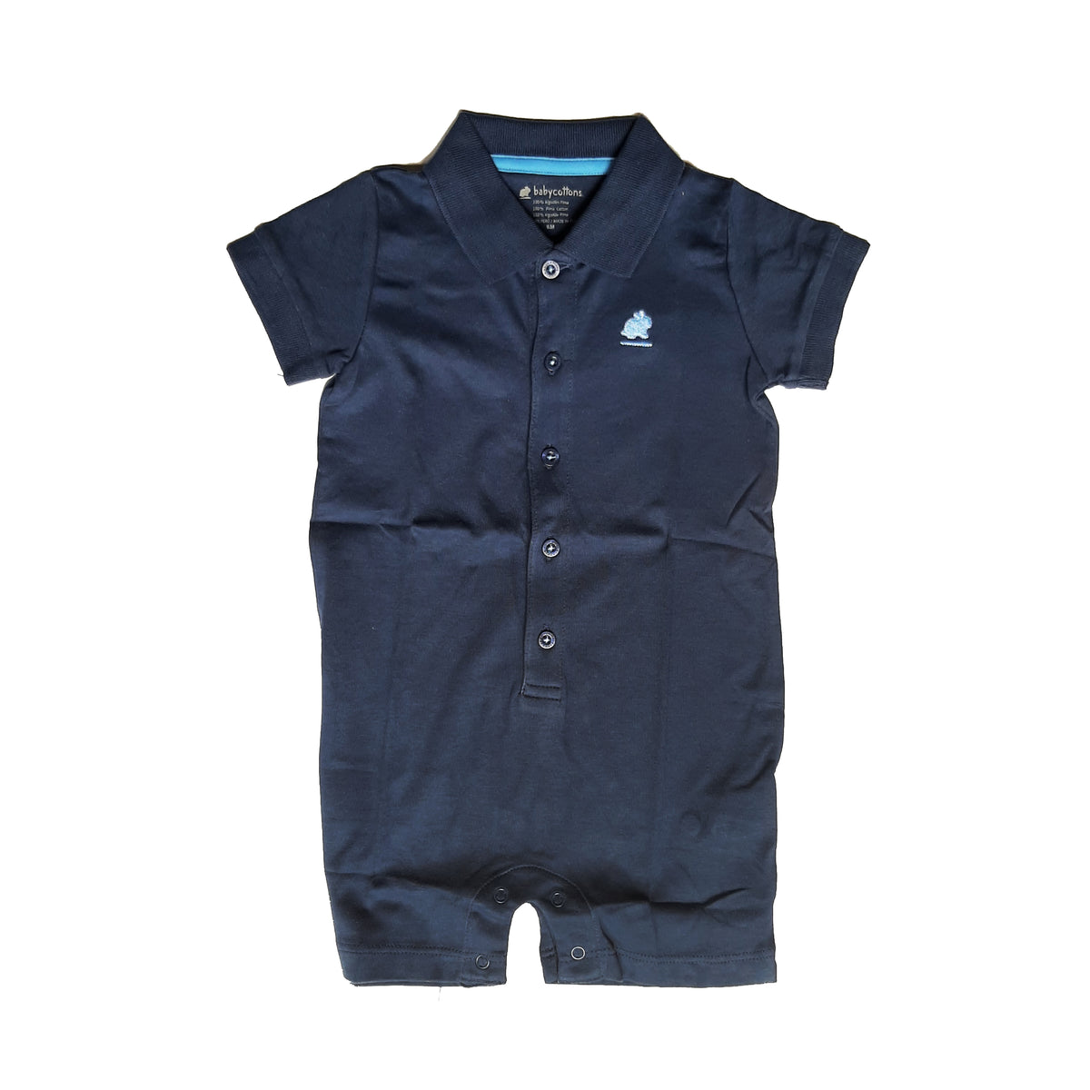 Body Babycottons  C/Polo Mc Pima Colors Azul