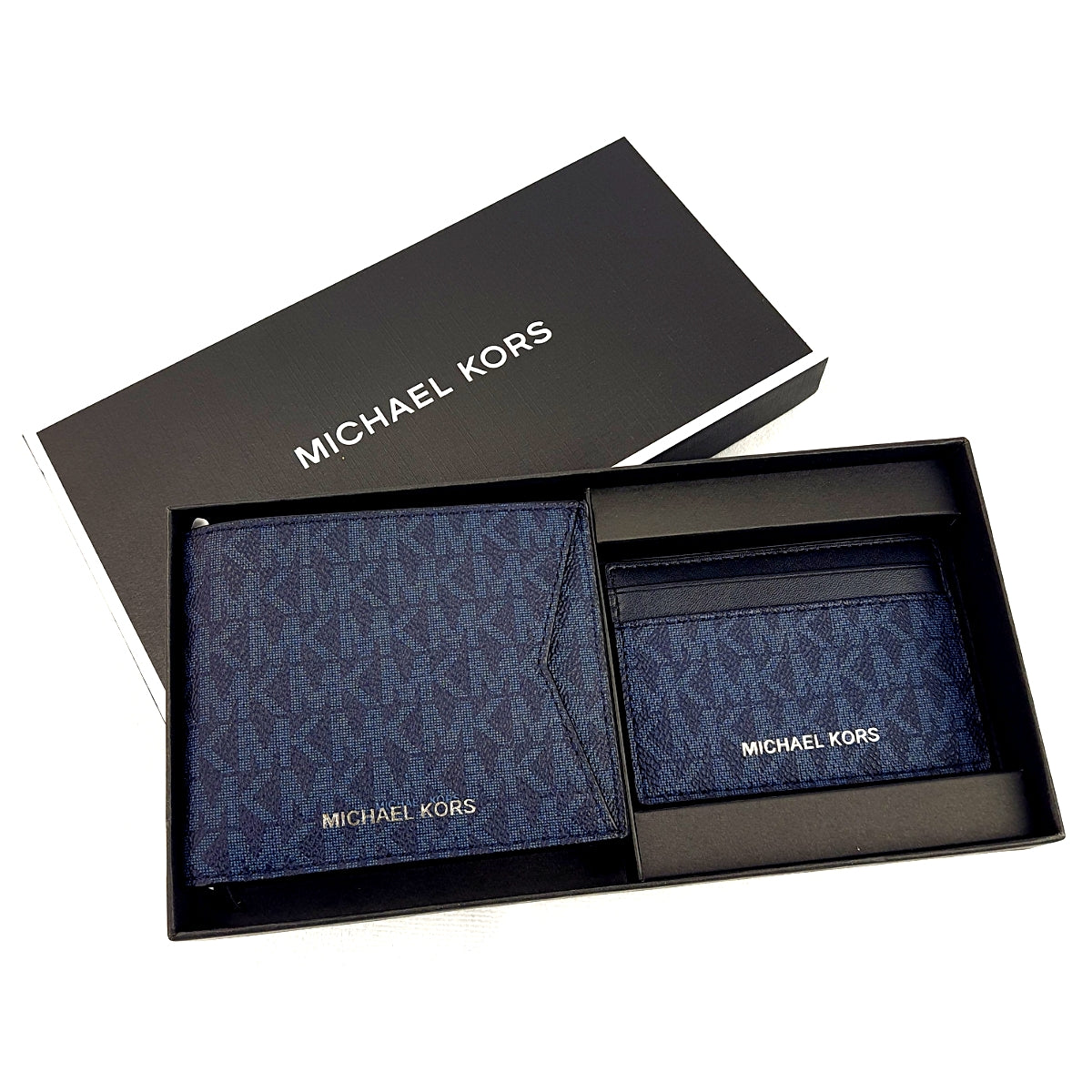 Billetera Michael Kors BILLFOLD Cc Box Set Pl Blue Color BLUE