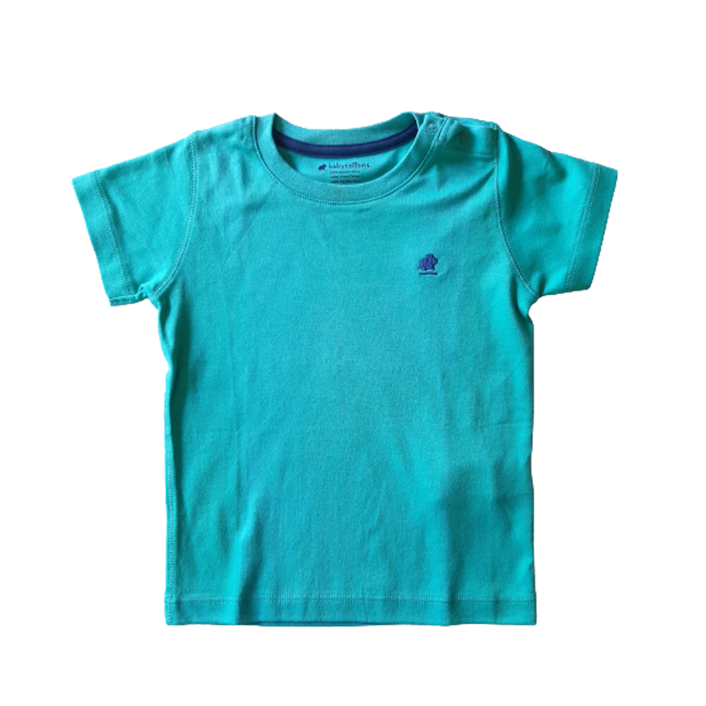 Polera Babycottons C/Polo MC Verde Menta