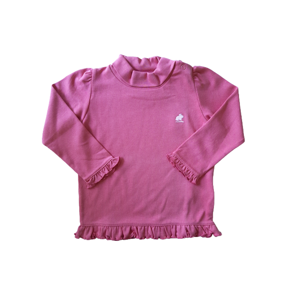 POLERA BABYCOTTONS PIMA COLORS GIRL TURTLENECK FUCSIA