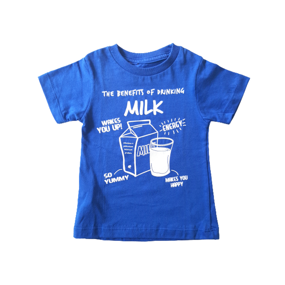 Remera Babycottons Milk Azulino