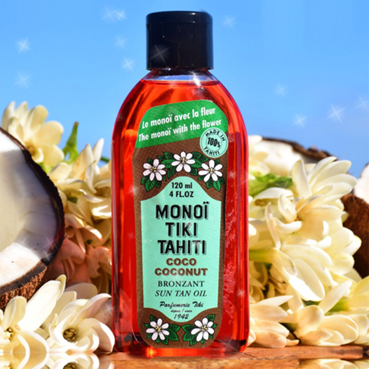 Bronceador Monoi Tiki Tahiti Coconut 120ml