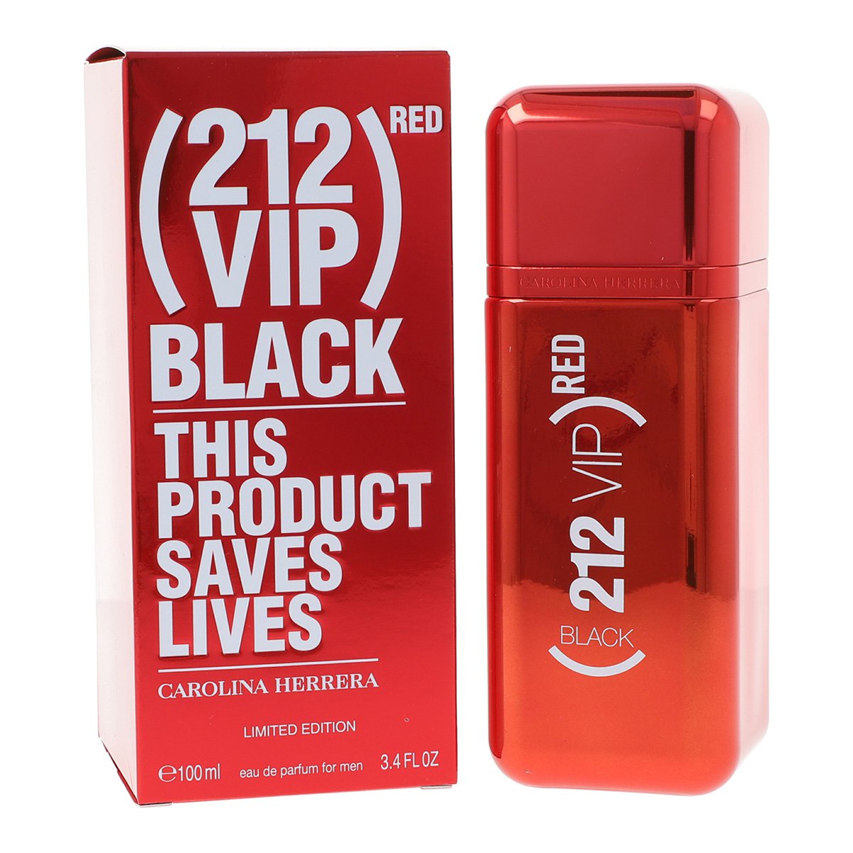 212 Vip Black Red Limited Edition 100ml EDP Hombre Carolina Herrera