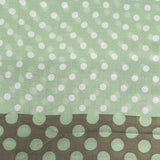 Bufanda Isaac Mizrahi Polka Dot Mix Verde, Marron Y Pepas Blancas Icl492107