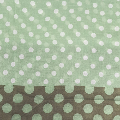 Bufanda Isaac Mizrahi Polka Dot Mix Verde, Marron Y Pepas Blancas Icl492107