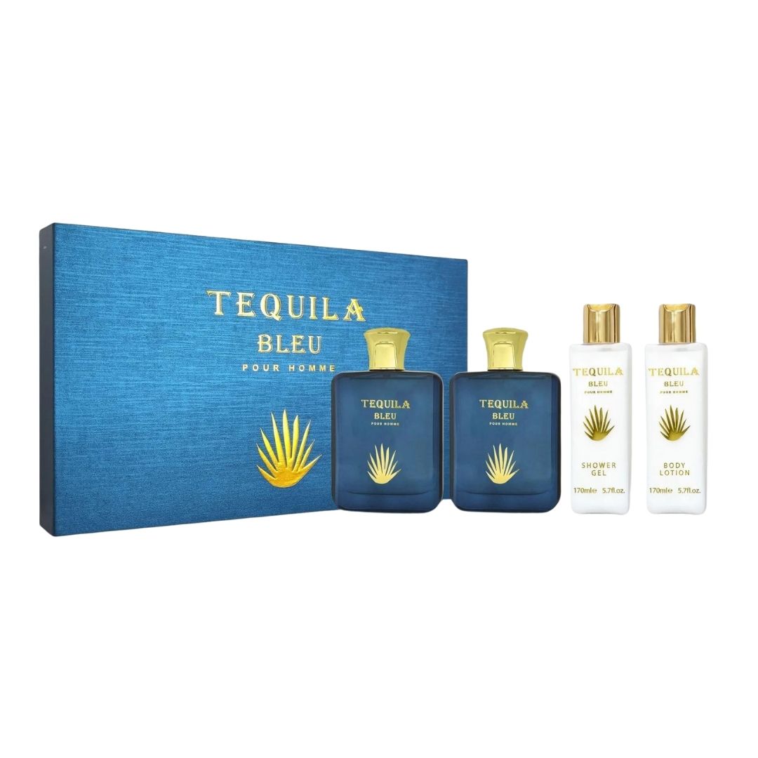 Estuche Tequila Bleu Baharara Edp 100ml + 170ml S/G + 100ml A/S + 170ml B/L Hombre