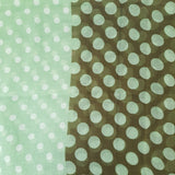 Bufanda Isaac Mizrahi Polka Dot Verde, Marron Y Pepas Blancas Icl4921P07