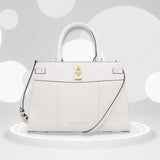 Cartera Michael Kors GRAMERCY Satchel Leather Lg Optic WhiteColor OPTIC WHITE