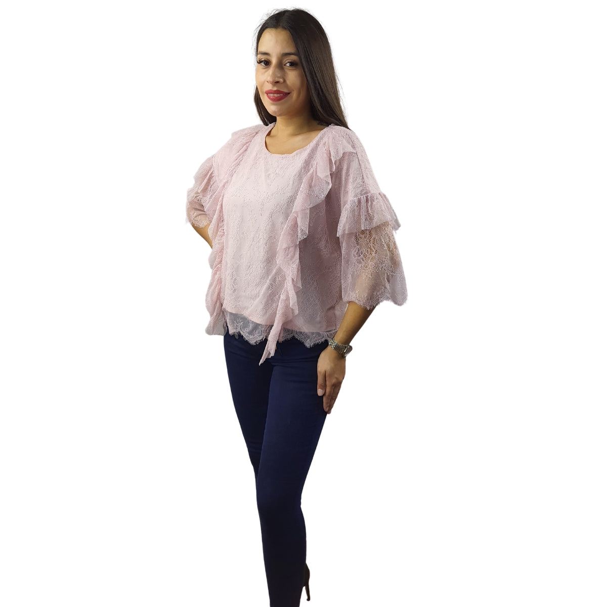 Blusa Vero Moda Rosa Vieja Style JOHN 3/4 JERSEY TOP(VMC-BJ)