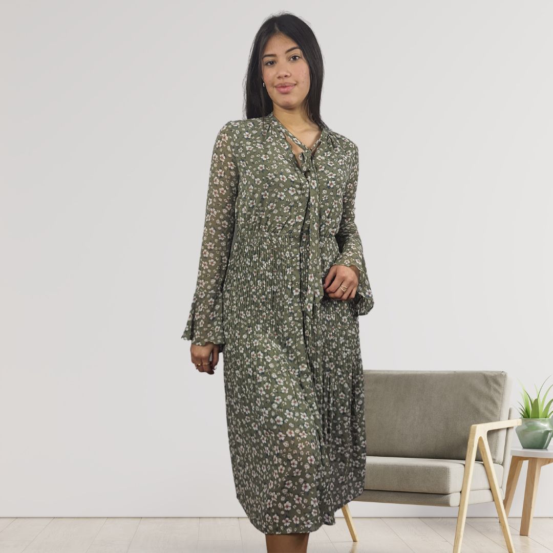 Vestido Vero Moda Verde Style VERA L/S LONG SHIRT CL1(VMC-DR)
