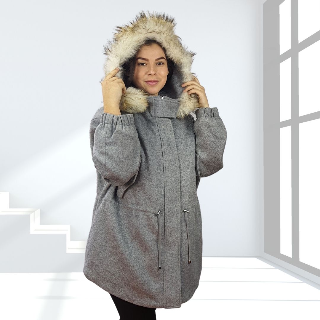 Chaqueta Vero moda Gris Style VODKA L/S WOOL COAT(LL)