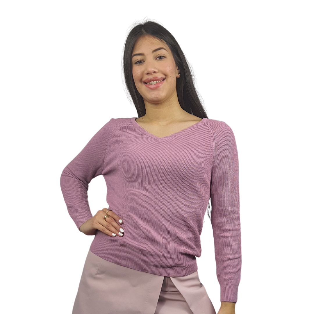 Sweater Vero Moda Rosa Vieja Style EC BAMBOO L/S KNIT(UM)