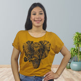 Polera Vero Moda Mostaza Style JIMMY BOX S/S TOP(EL)