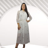 Vestido Vero Moda Blanco Style LUCIUS 3/4 LONG SHIRT SET(HH)