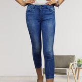 Jeans Vero Moda Azul Style STRIPER 7/8 MW X-SLIM JEANS(SL)