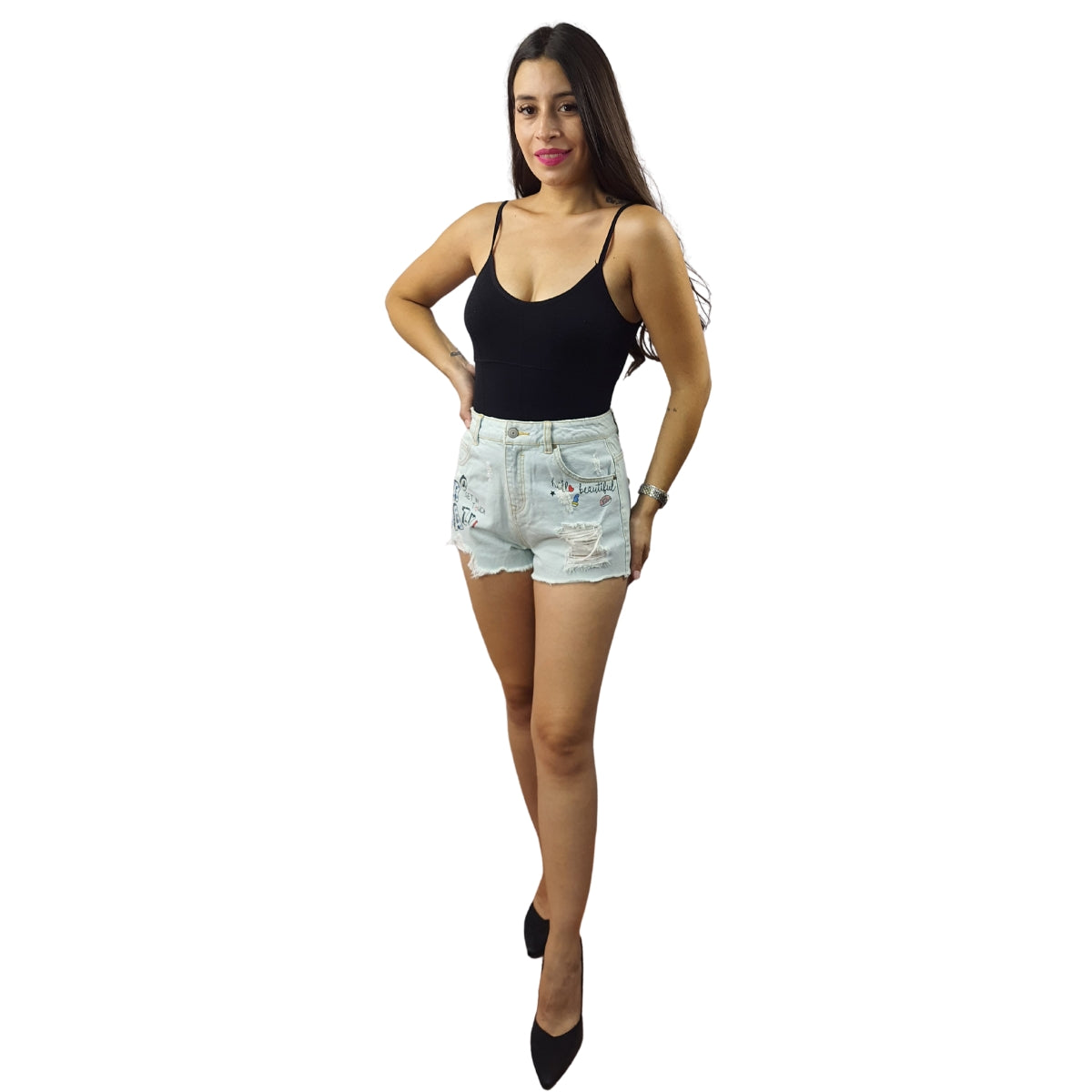 Short Vero Moda Azul Claro Style BRIDGE HW DENIM SHORTS(SD)