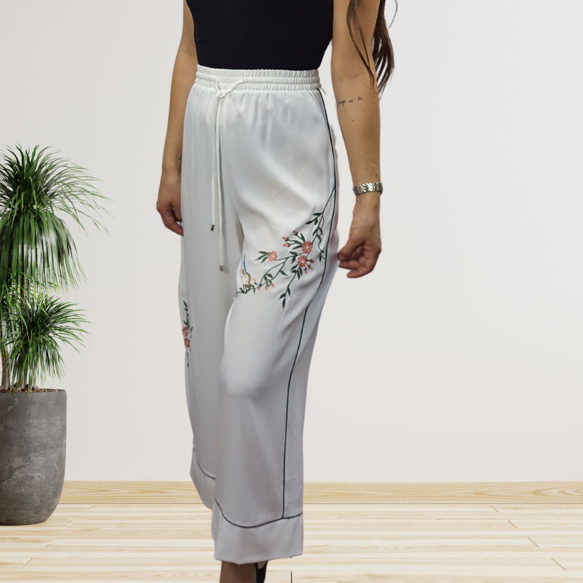 Pantalon Vero Moda Blanco Style MARRY 9/10 WIDE PANTS(NR)