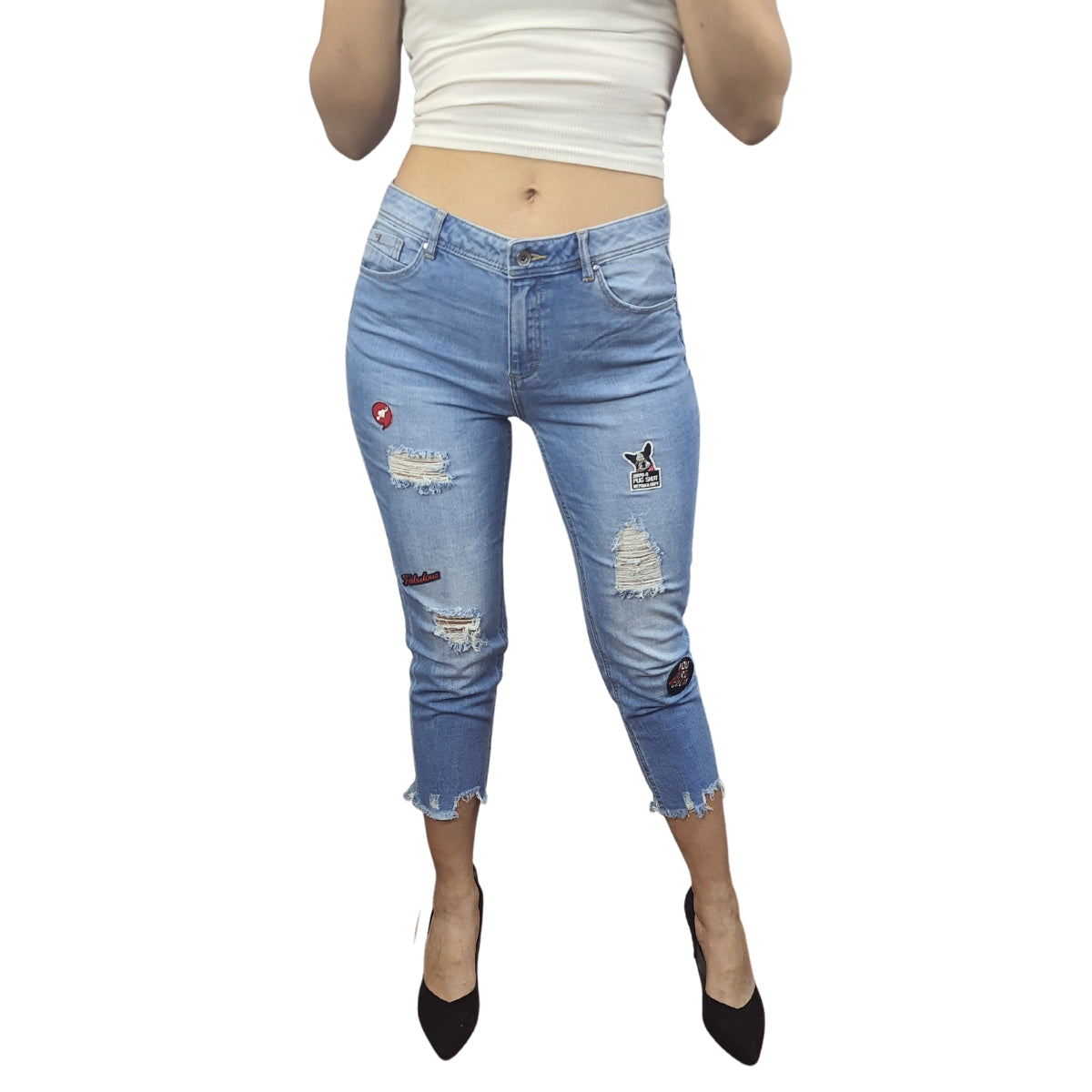 Jeans Vero Moda Azul Claro Style DESK 7/8 GIRLFRIEND JEANS(TP)