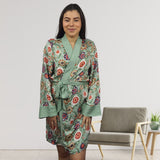 Bata de Pijama Vero Moda Verde Claro Style NANCZ L/S ROBE(HOMEWEAR)