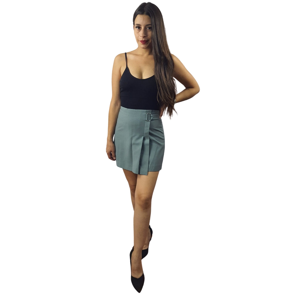 Falda Vero Moda Verde Claro Style MARIAN MINI SKIRT(VMC-SD)