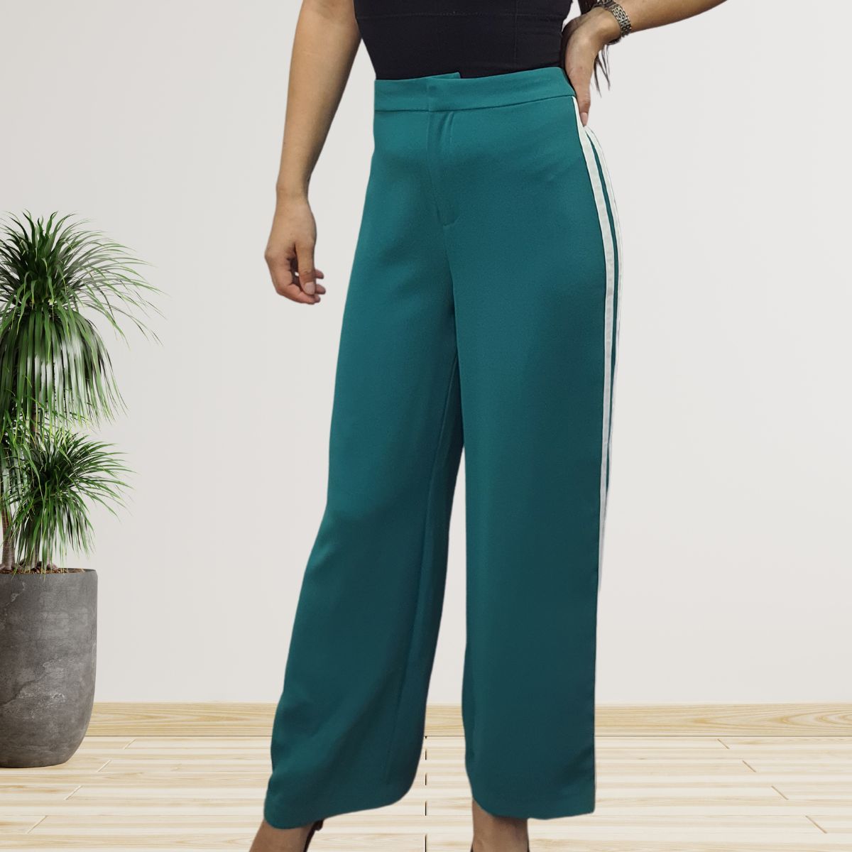 Pantalon  Vero Moda Verde Style AZALEA 9/10 STRAIGHT PANTS(SL)