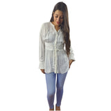 Blusa Vero Moda Blanco Style SILHOUETTE L/S SHIRT(SL)