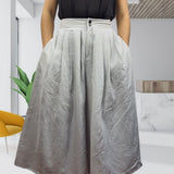 Pantalon Vero Moda Gris Claro Style PRETTY 7/8 CULOTTE PANTS(NE-EC-2)