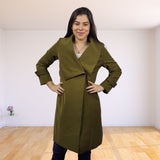Blazer Vero Moda Verde Militar Style STRING L/S COAT(VMC-NC)