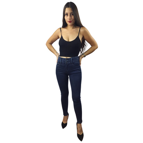 Jeans Vero Moda Azul Oscuro Style CHORAL MID WAIST X-SLIM JEANS(MW-CT-1)