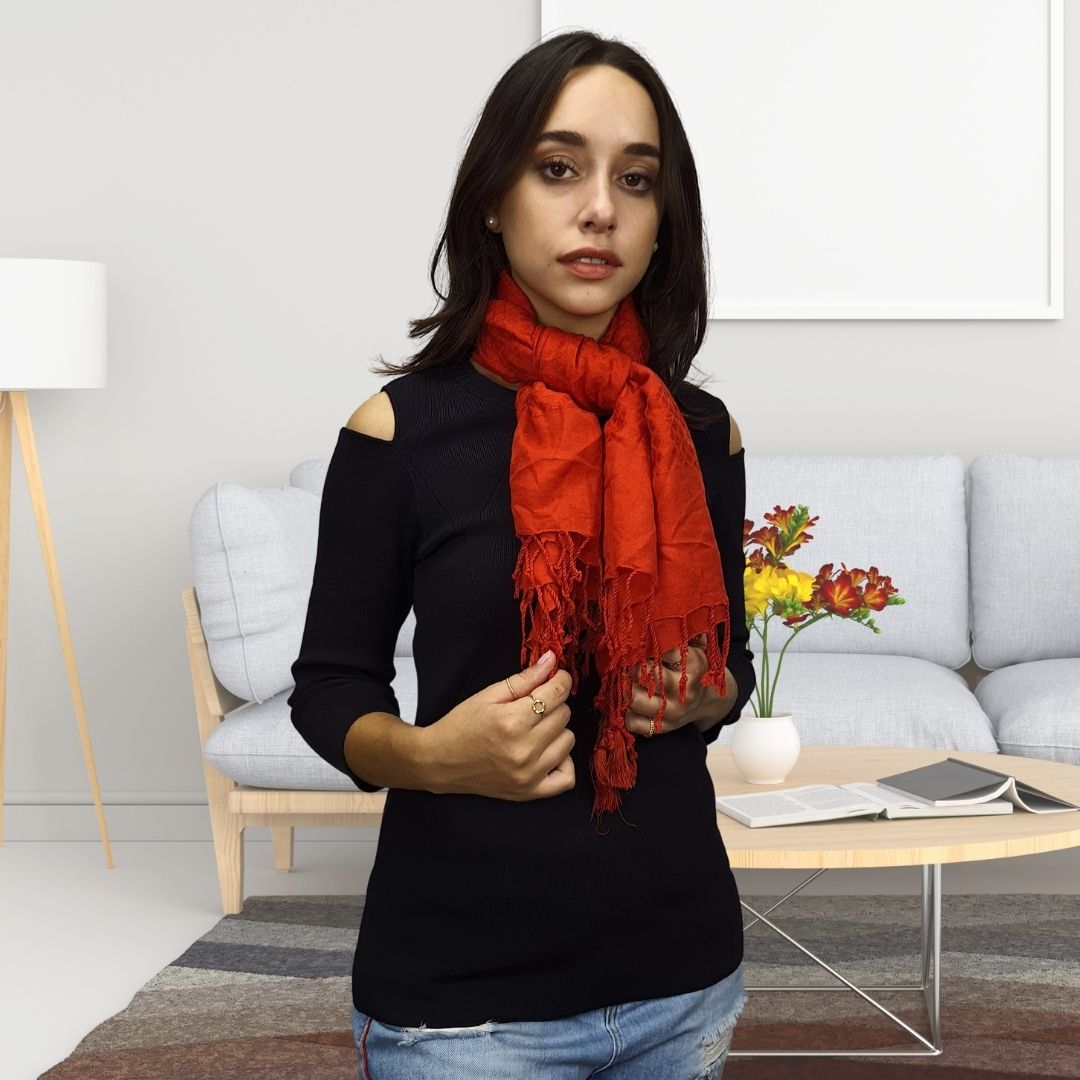 Pashmina Bufanda Rapsodia New Sainty Rojo