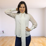 Blusa Vero Moda Blanco Style ZEAL L/S SHIRT(VMC-BN-ES-2)