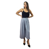 Pantalon Vero Moda Azul Style QUINN STRIPE 7/8 WIDE PANTS(VMC-NC)