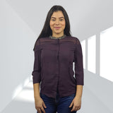Blusa Vero Moda Purpura Style JASMINE 3/4 SHIRT(VMC-BN)