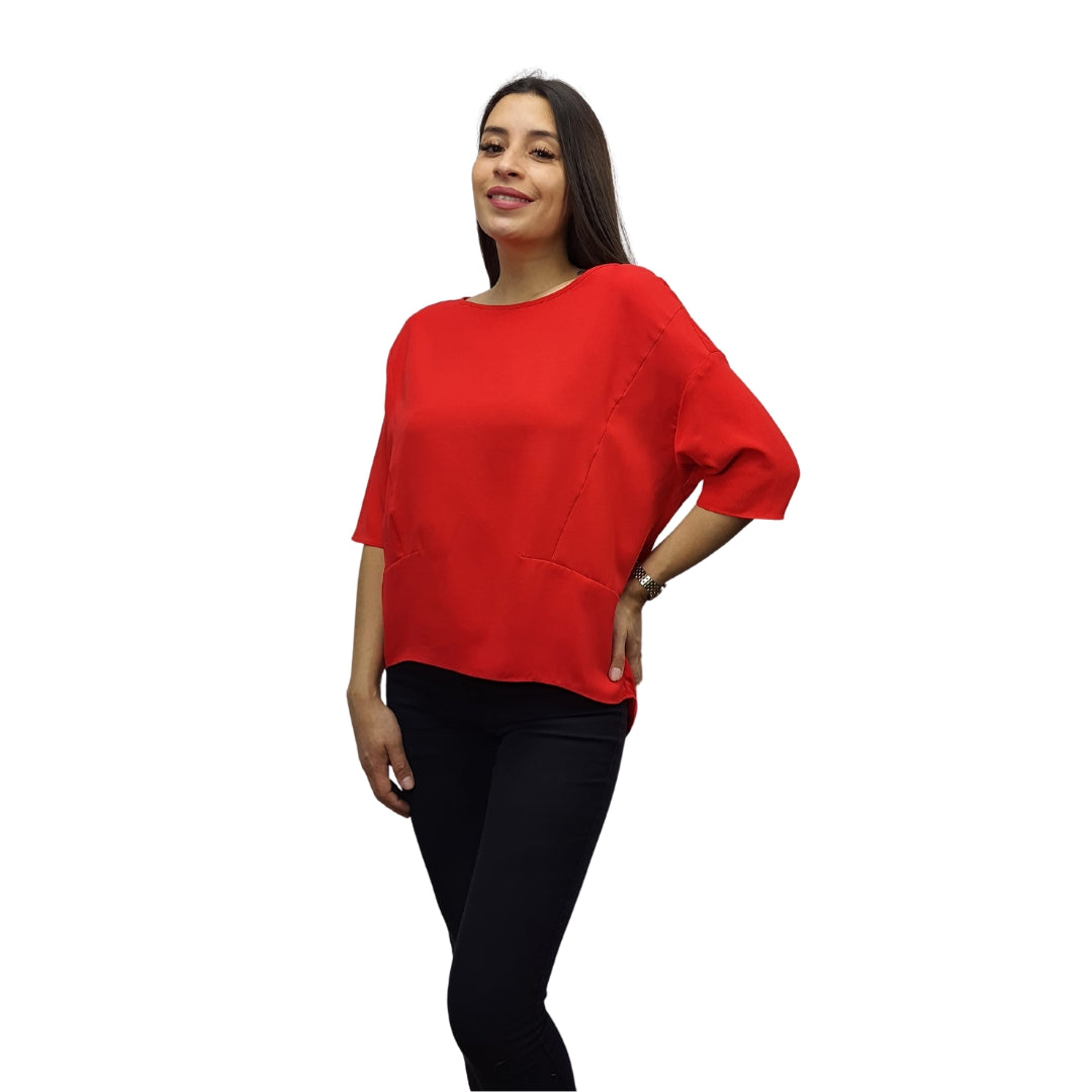 Blusa Vero Moda Rojo Style IRENE 1/2 TOP(MP)
