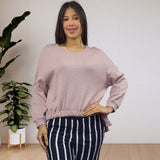 Sweater Vero Moda Rosa Vieja Style FAY L/S SWEAT(HOMEWEAR)