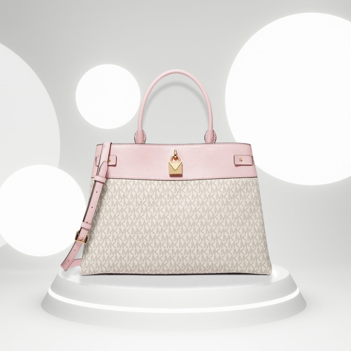 Cartera Michael Kors GRAMERCY Satchel Pwd Blsh Mlt LgColor POWDER BLUSH