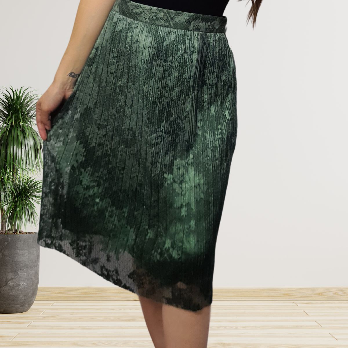 Falda Vero Moda Verde Style SHINE SKIRT(VMC-NN)