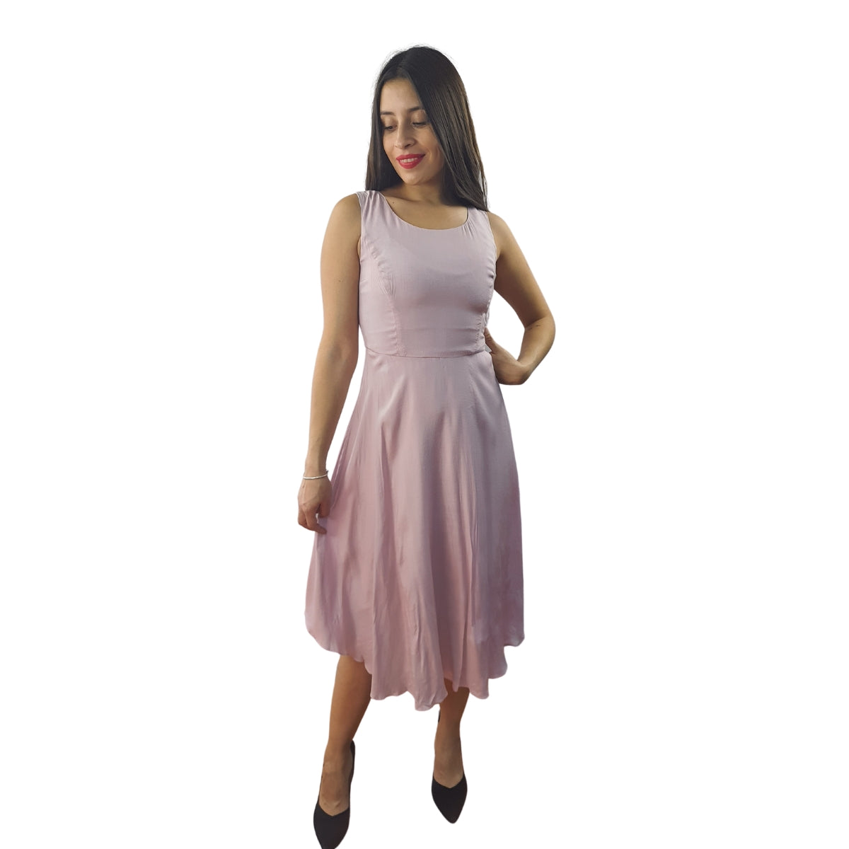 Vestido Vero Moda Rosa Vieja Style MOLLY S/S DRESS SET(VMC-TP)