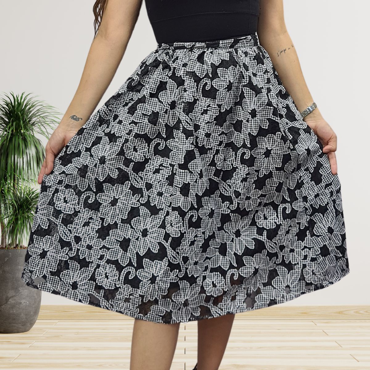 Falda Vero Moda Negro Style RICHARD SKIRT(VMC-NN)