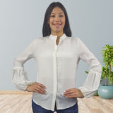 Blusa Vero Moda Blanco Style PATIO L/S SHIRT(VMC-CP)