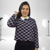 Sweater Vero Moda Azul Style LESSI L/S KNIT(MW-ET-2)
