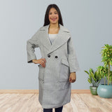 Blazer Vero Moda Gris Style WHEAT L/S WOOL COAT(EL)