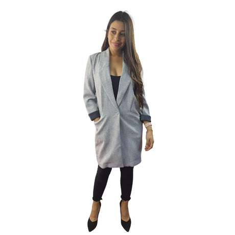 Blazer Vero Moda Gris Claro Style VIVANNA 7/8 BLAZER(VMC-EL)