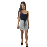Falda Vero Moda Blanca y Negro Style LAYER HW DENIM SKIRT(SL)