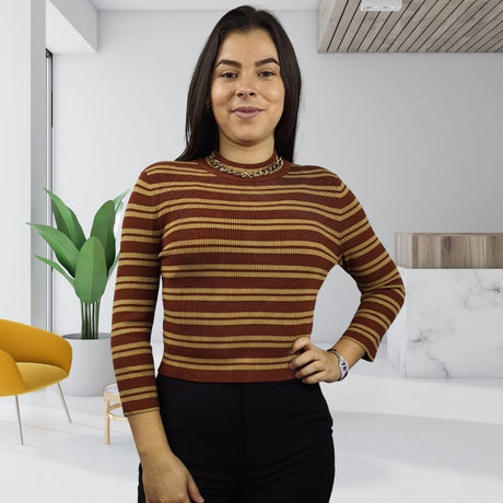 Sweater Vero Moda Marron  Style JADE 3/4 KNIT(BN-ET-2)