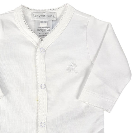 Body Babycottons Uni ML Logo Blanco