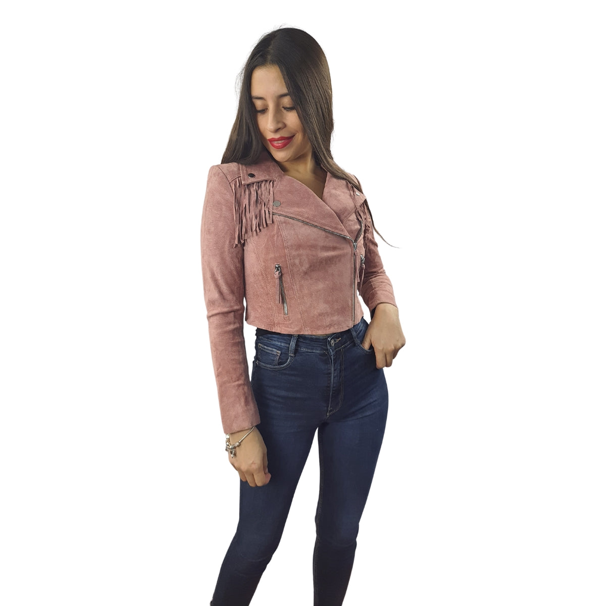 Chaqueta Vero Moda Rosa Vieja  Style AFGHAN PS LEATHER JACKET(DR)
