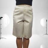 Short Vero Moda Beige Style KAREN 1/2 STRAIGHT PANTS(VMC-NE-EC-2)