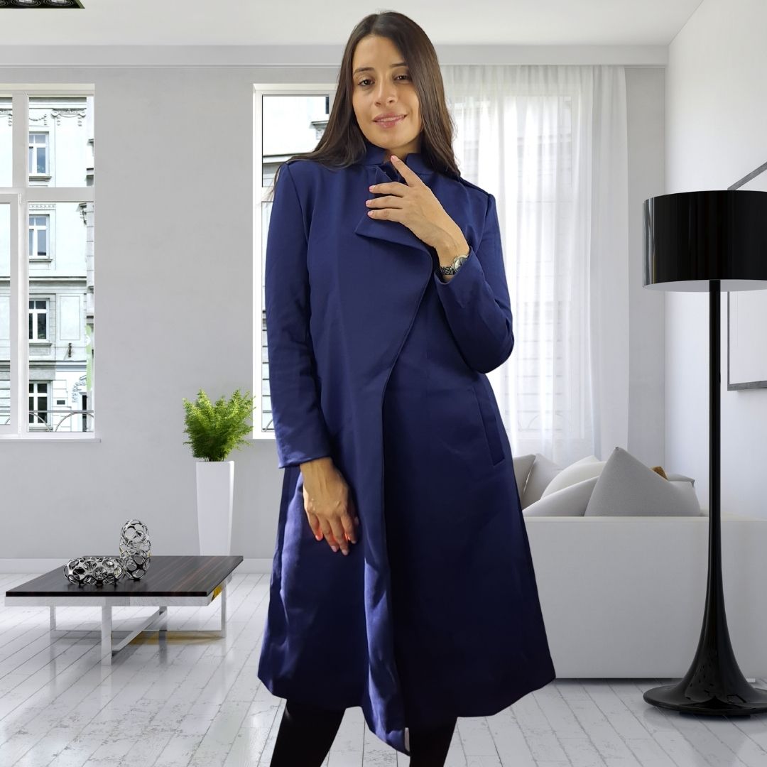 Blazer Vero Moda AZUL Style PRIMA L/S COAT(NC)