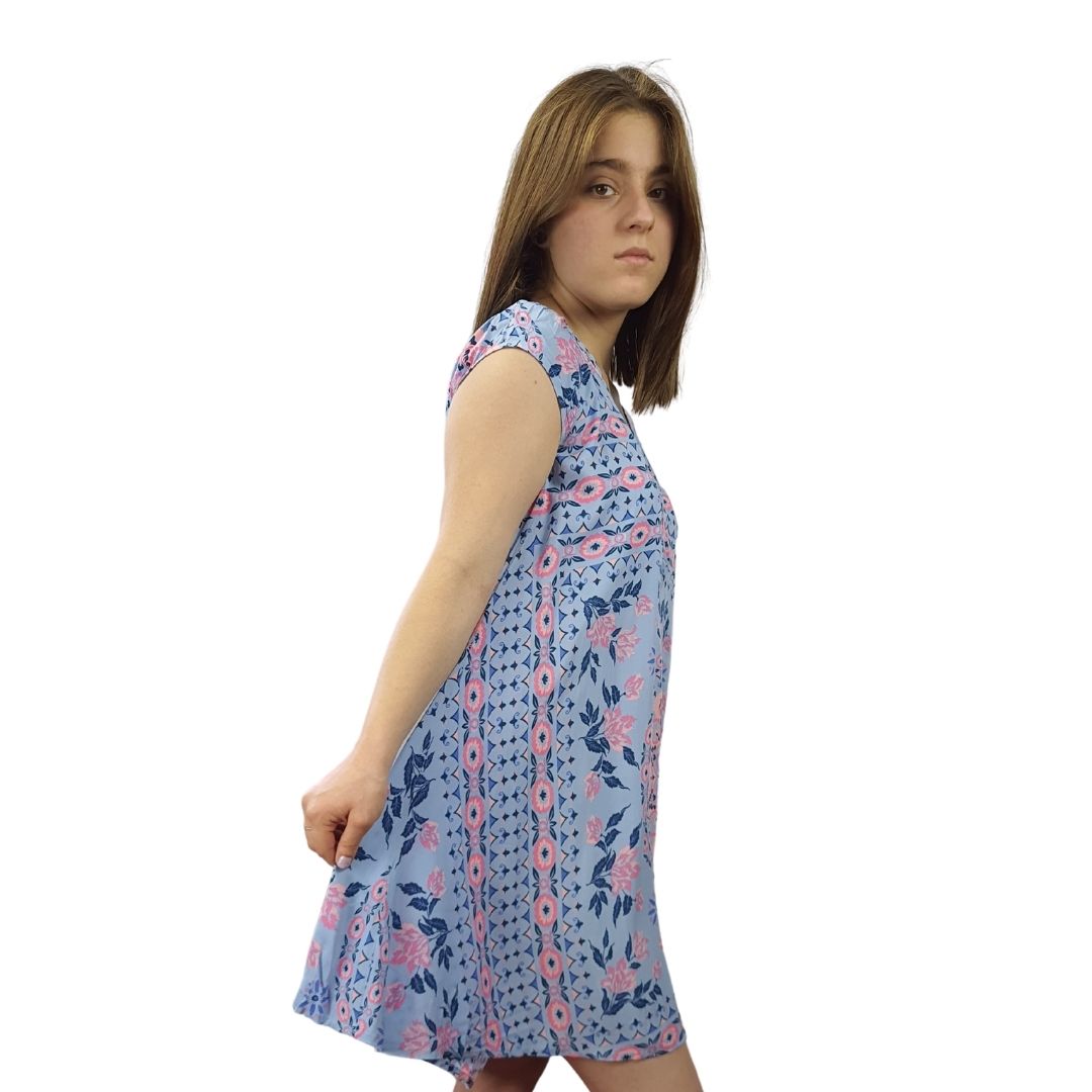 Vestido Rapsodia Southside Short Celeste